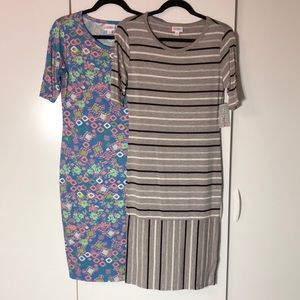 Lot of 2 LuLaRoe Julia Dresses